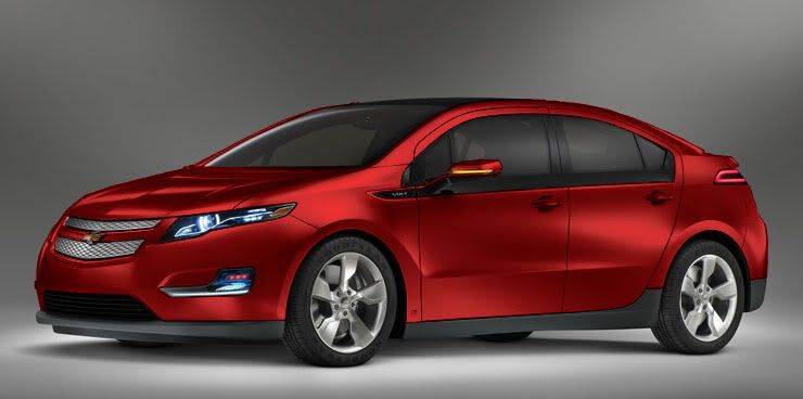Red Chevy Volt
