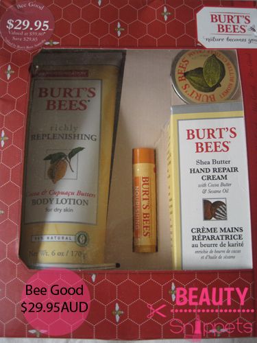 Burt's Bees Bee Good $29.95AUD