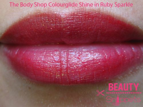 The Body Shop Colourglide Shine in Ruby Sparkle