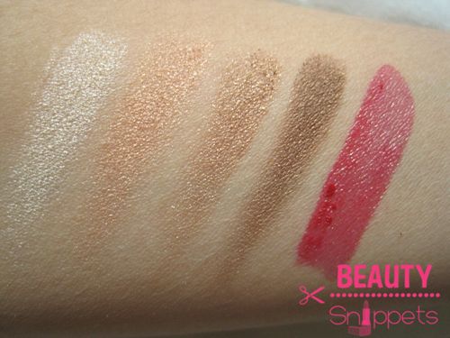 The Body Shop 4-Step Smoky Eyes Palette in Smoky Copper and Colourglide Shine in Ruby Sparkle