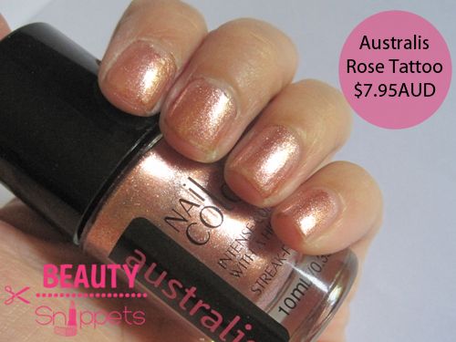 Australis Rose Tattoo nail colour $7.95AUD Australis Rose Tattoo nail colour $7.95AUD