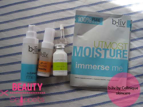 b.liv by Cellnique skincare range b.liv by Cellnique skincare range