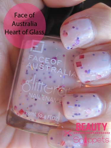 Face of Australia Heart of Glass Glitterati Nail Enamel $4.95AUD Face of Australia Heart of Glass Glitterati Nail Enamel $4.95AUD