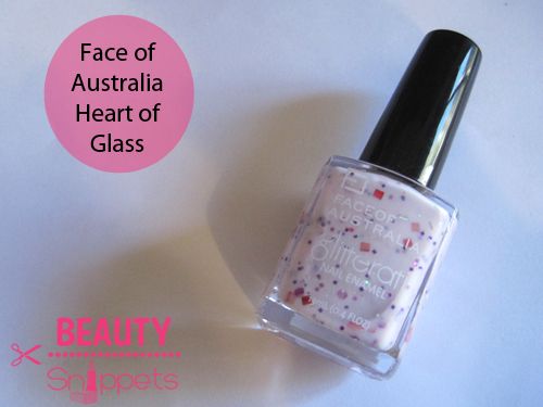 Face of Australia Heart of Glass Glitterati Nail Enamel $4.95AUD Face of Australia Heart of Glass Glitterati Nail Enamel $4.95AUD