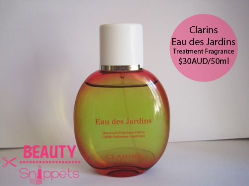 Clarins Eau des Jardins Treatment Fragrance $30AUD/50ml Clarins Eau des Jardins Treatment Fragrance $30AUD/50ml