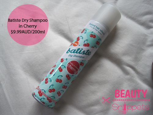 Batiste Cherry Dry Shampoo $9.99AUD/200ml Batiste Cherry Dry Shampoo $9.99AUD/200ml