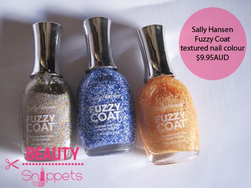 Sally Hansen Fuzzy Coat textured nail colour $9.95AUD Sally Hansen Fuzzy Coat textured nail colour $9.95AUD