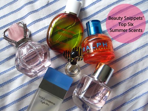 Beauty Snippets' Top Six Summer Scents Beauty Snippets' Top Six Summer Scents
