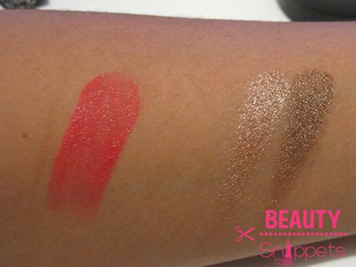 Scandal Cosmetics Glam Lipstick in Romantic Rose $17 and Crystal Soul Eyeshadow Duo in Gold/Light Brown $15 Scandal Cosmetics Glam Lipstick in Romantic Rose $17 and Crystal Soul Eyeshadow Duo in Gold/Light Brown $15