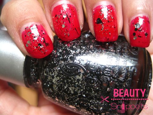 Colour Theory Cherry on Top with China Glaze Glit'n Pieces Colour Theory Cherry on Top with China Glaze Glit'n Pieces