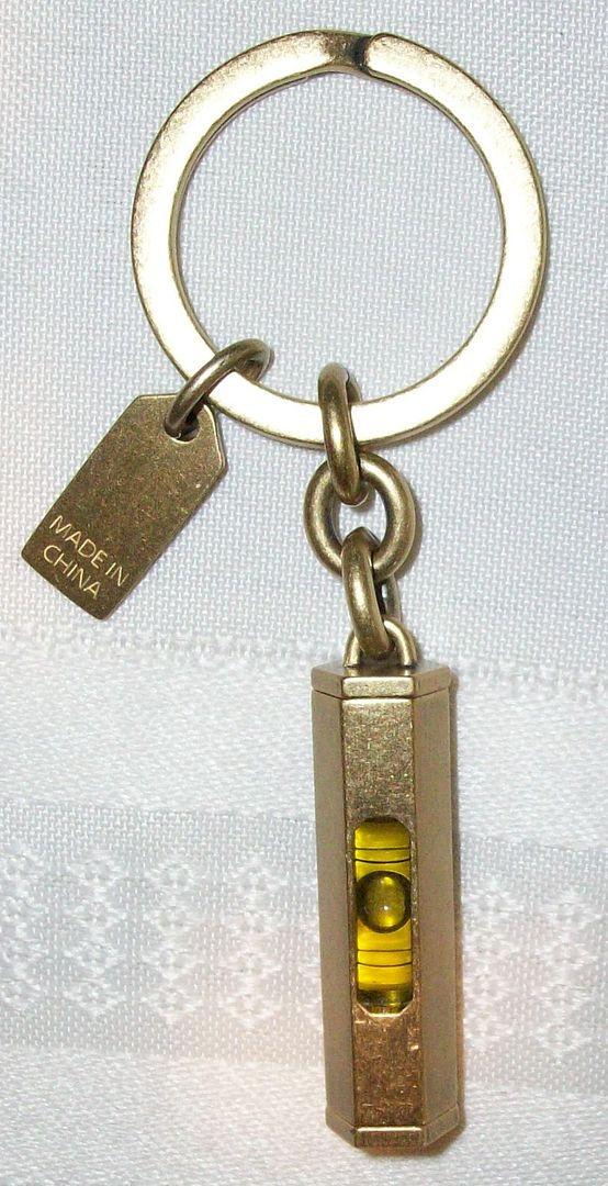 92090 level keychain fob brass