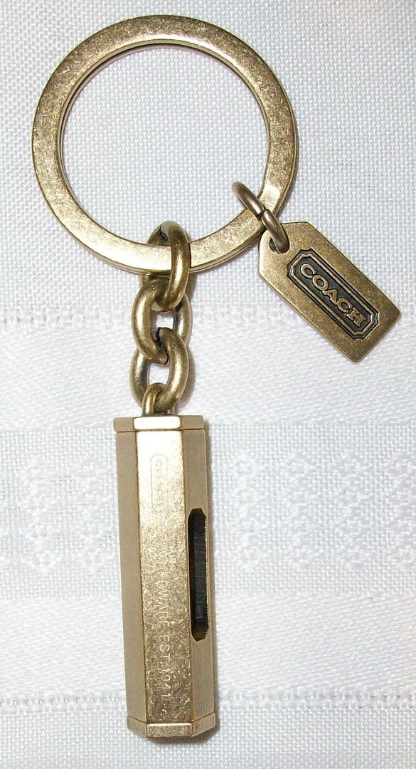 92090 level keychain fob brass