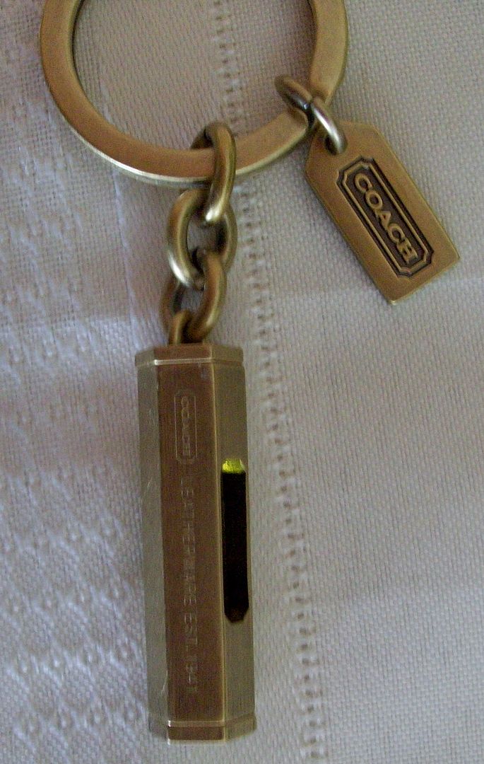 92090 level keychain fob brass