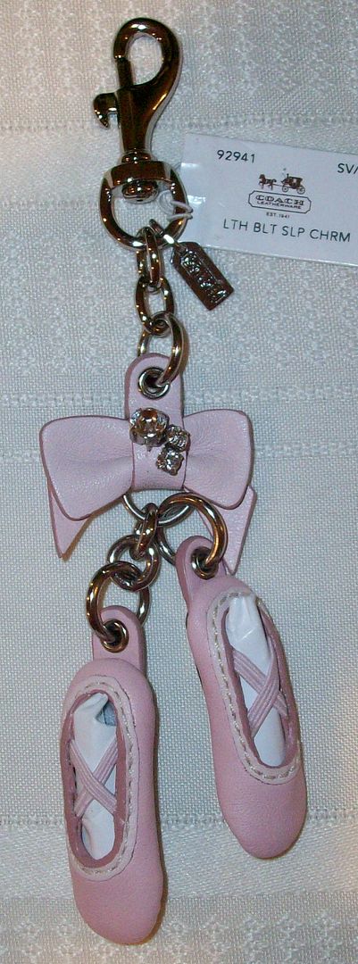 92941 leather ballet slippers charm front