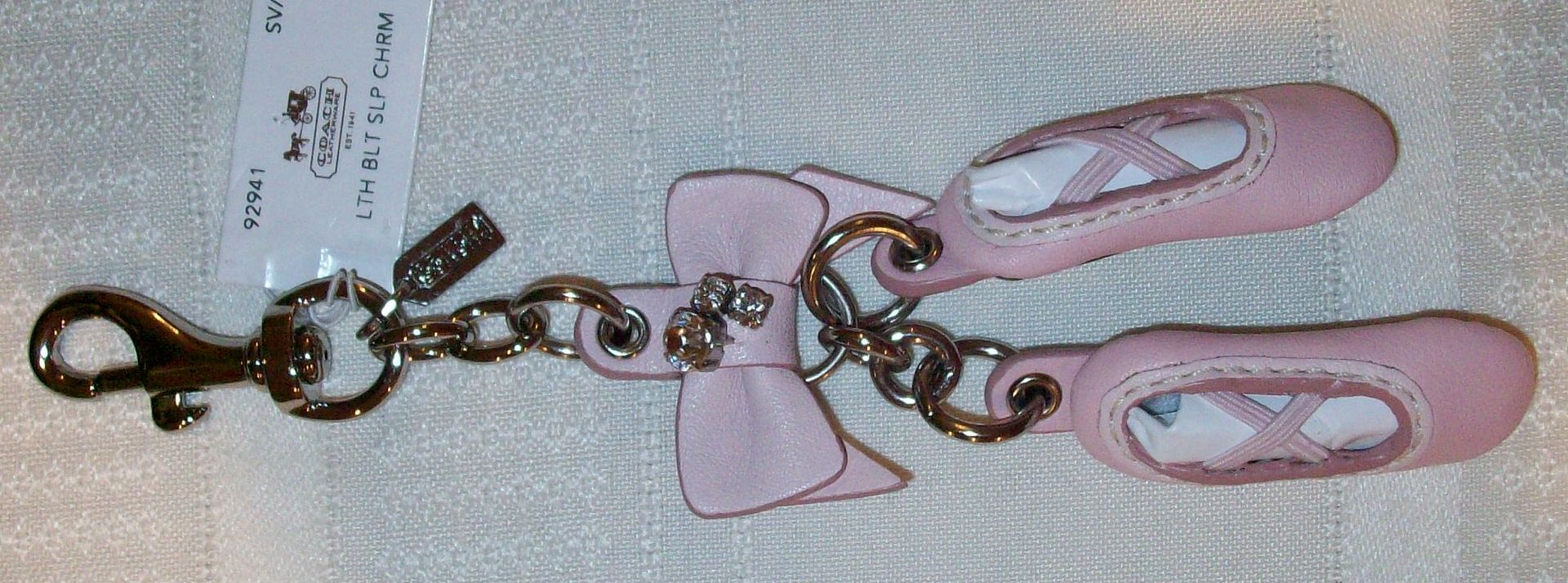 92941 leather ballet slippers charm front