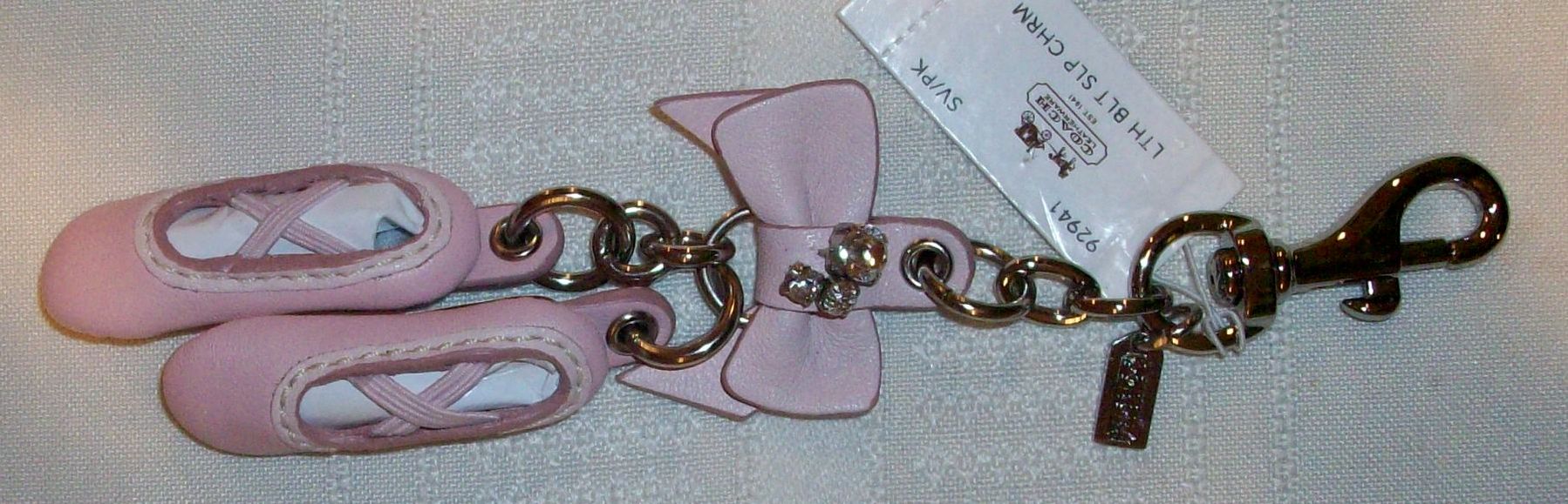 92941 leather ballet slippers charm front