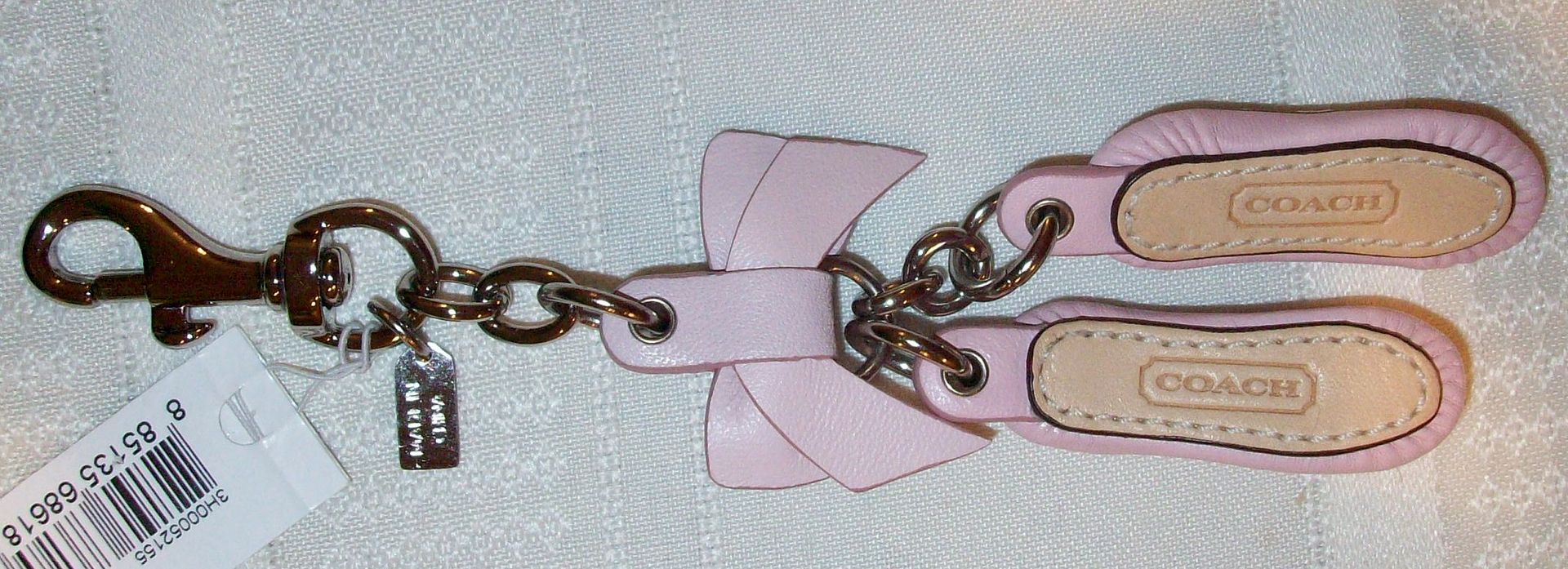 92941 leather ballet slippers charm back