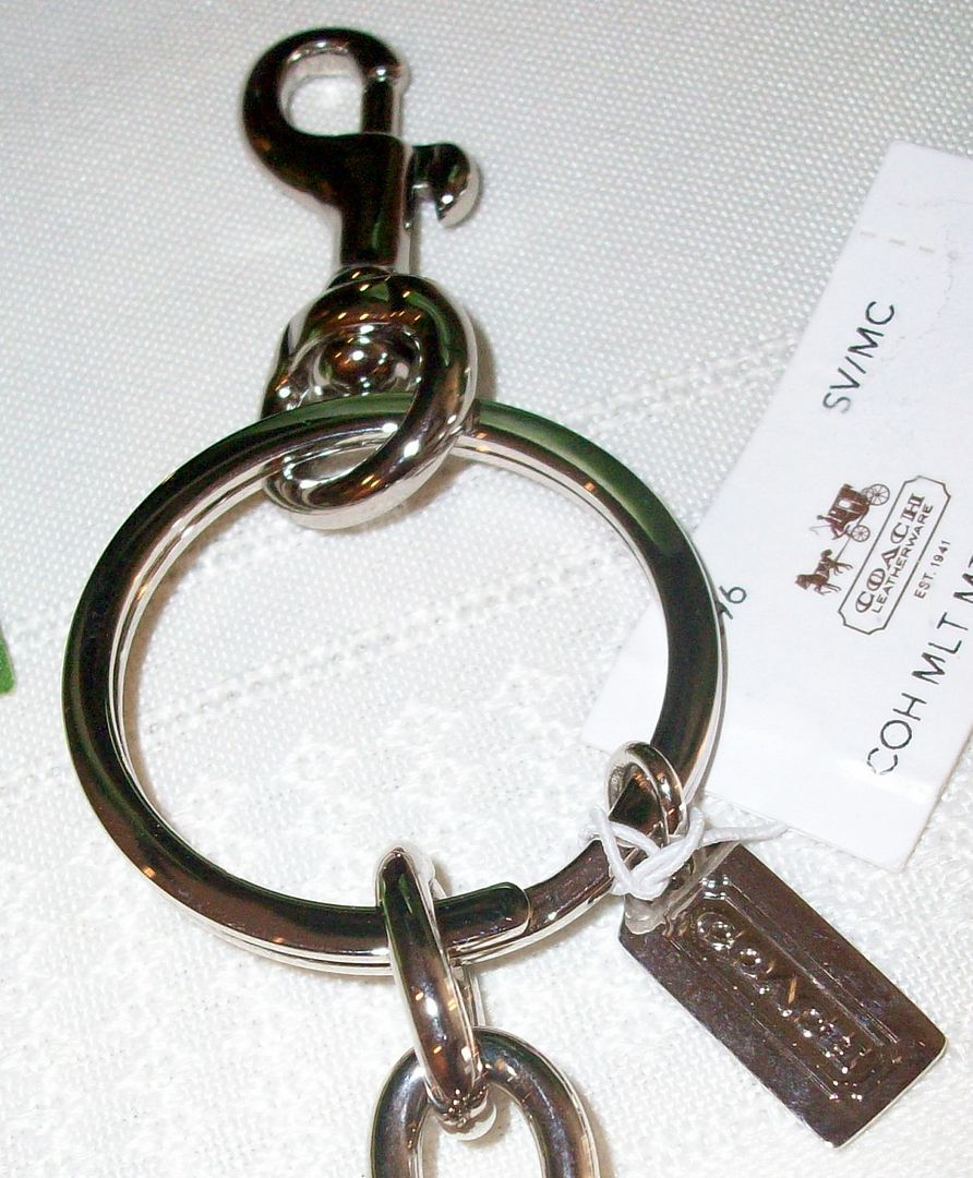 92896 multi material off spinner fob charm ring clip hangtag