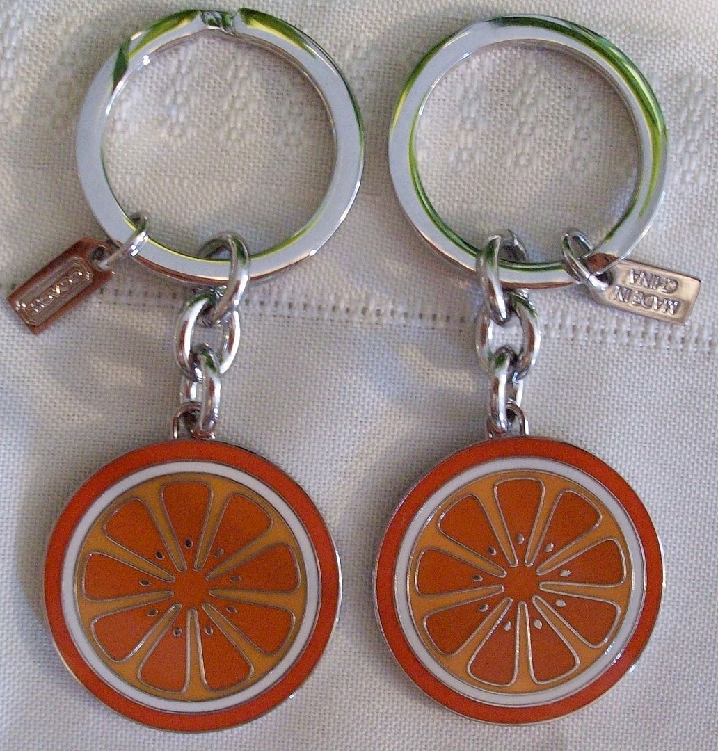 92720 enamel orange slice 2 pc