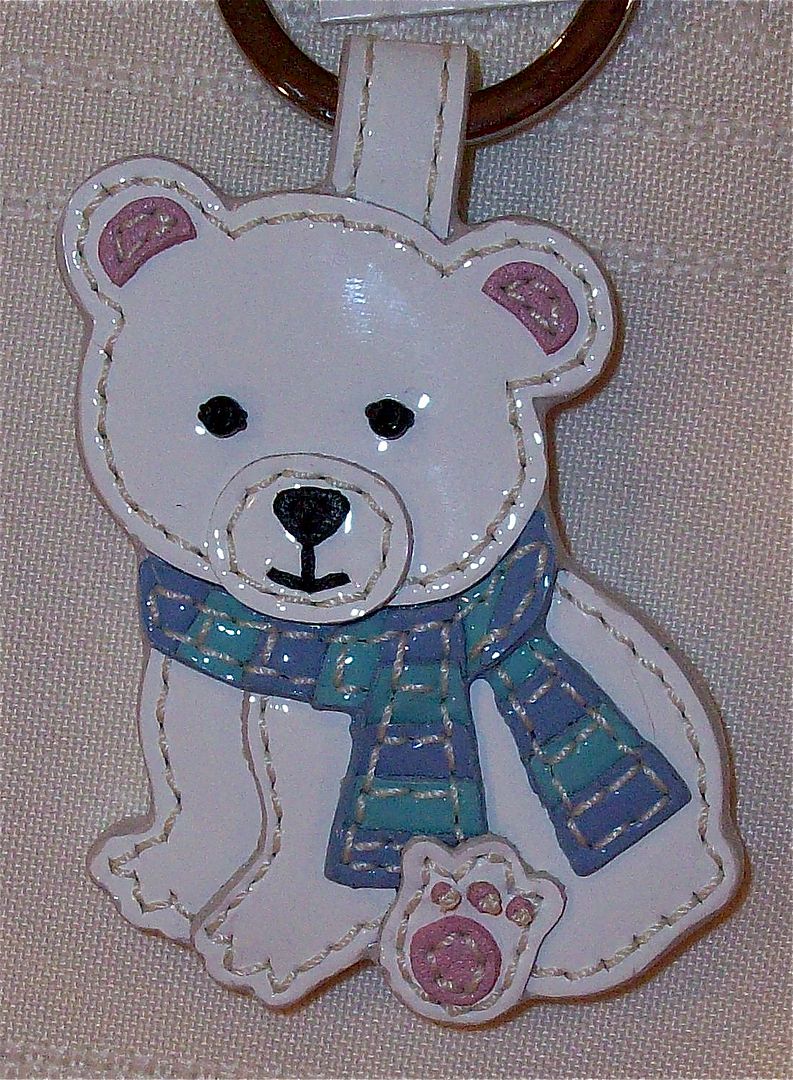 92812 leather polar bear front close