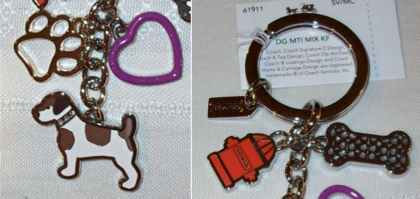 61911 dog multi mix keyfob pet charms close