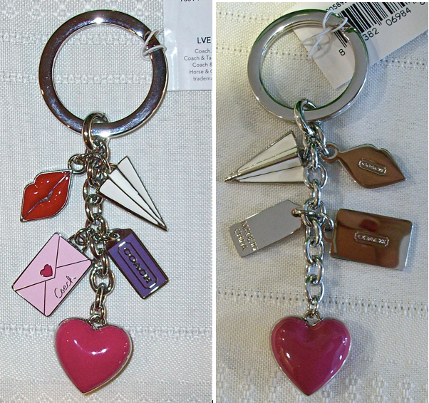 93094 love letter multi mix keyfob front-back