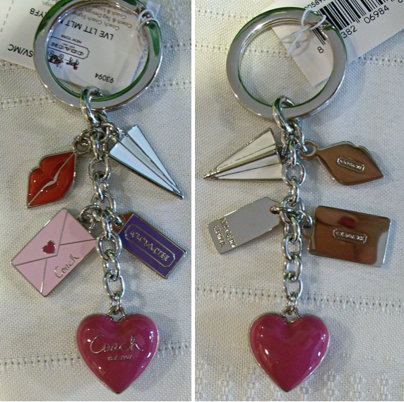 93094 love letter multi mix keyfob front-back