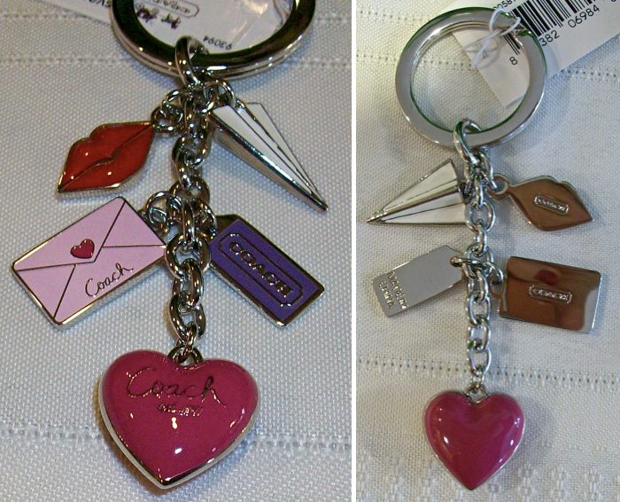 93094 love letter multi mix keyfob front-back