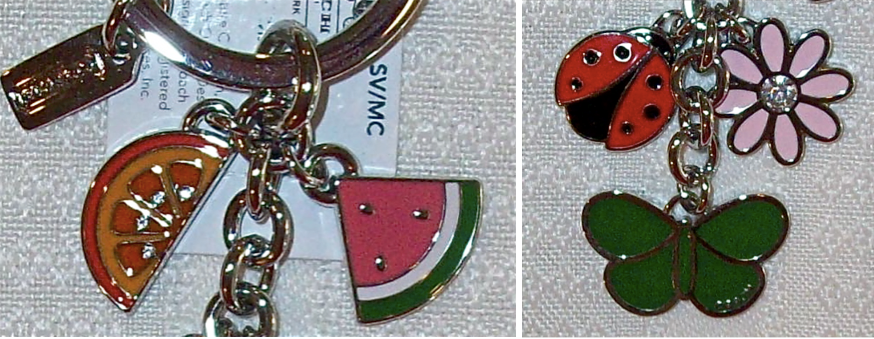 93158 summer mix enamel keychain charms close