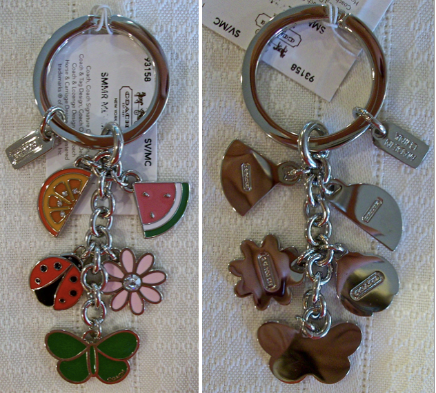 93158 summer mix enamel keychain front-back