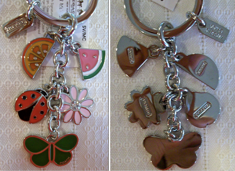 93158 summer mix enamel keychain front-back