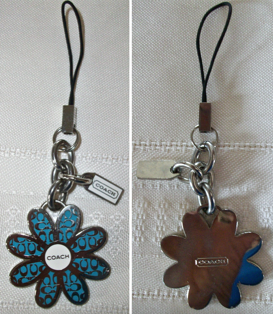 2329 SIGNATURE ENAMEL daisy FLOWER CELL PHONE LANYARD front back 2 photo 2329 SIGNATURE ENAMEL daisy FLOWER CELL PHONE LANYARD front back 2.png