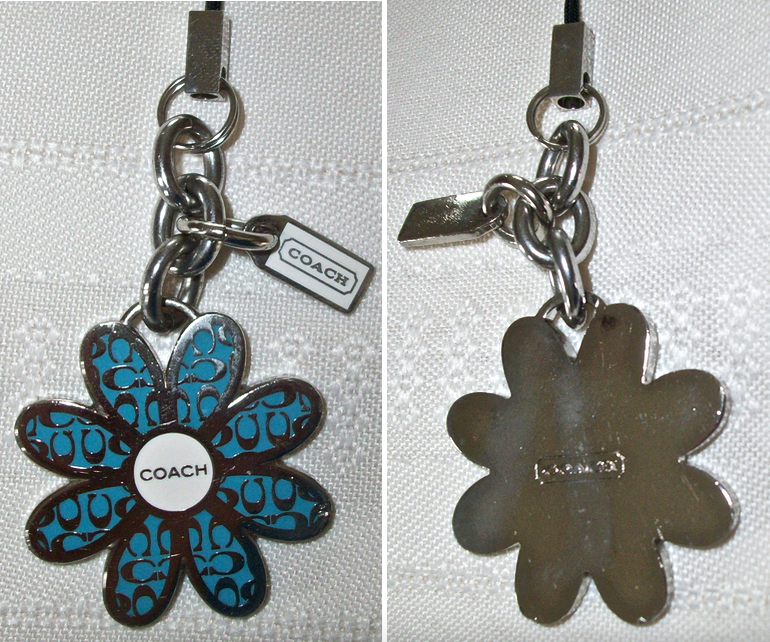 2329 SIGNATURE ENAMEL daisy FLOWER CELL PHONE LANYARD front back 3 close photo 2329 SIGNATURE ENAMEL daisy FLOWER CELL PHONE LANYARD front back close.png