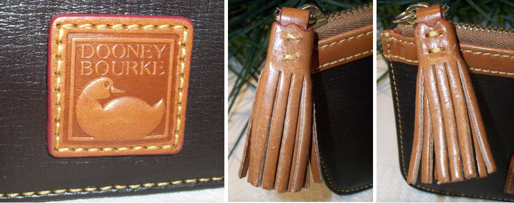 dooney textured leather zip top coin purse logo tassels photo dooney textured leather zip top coin purse logo tassels.png