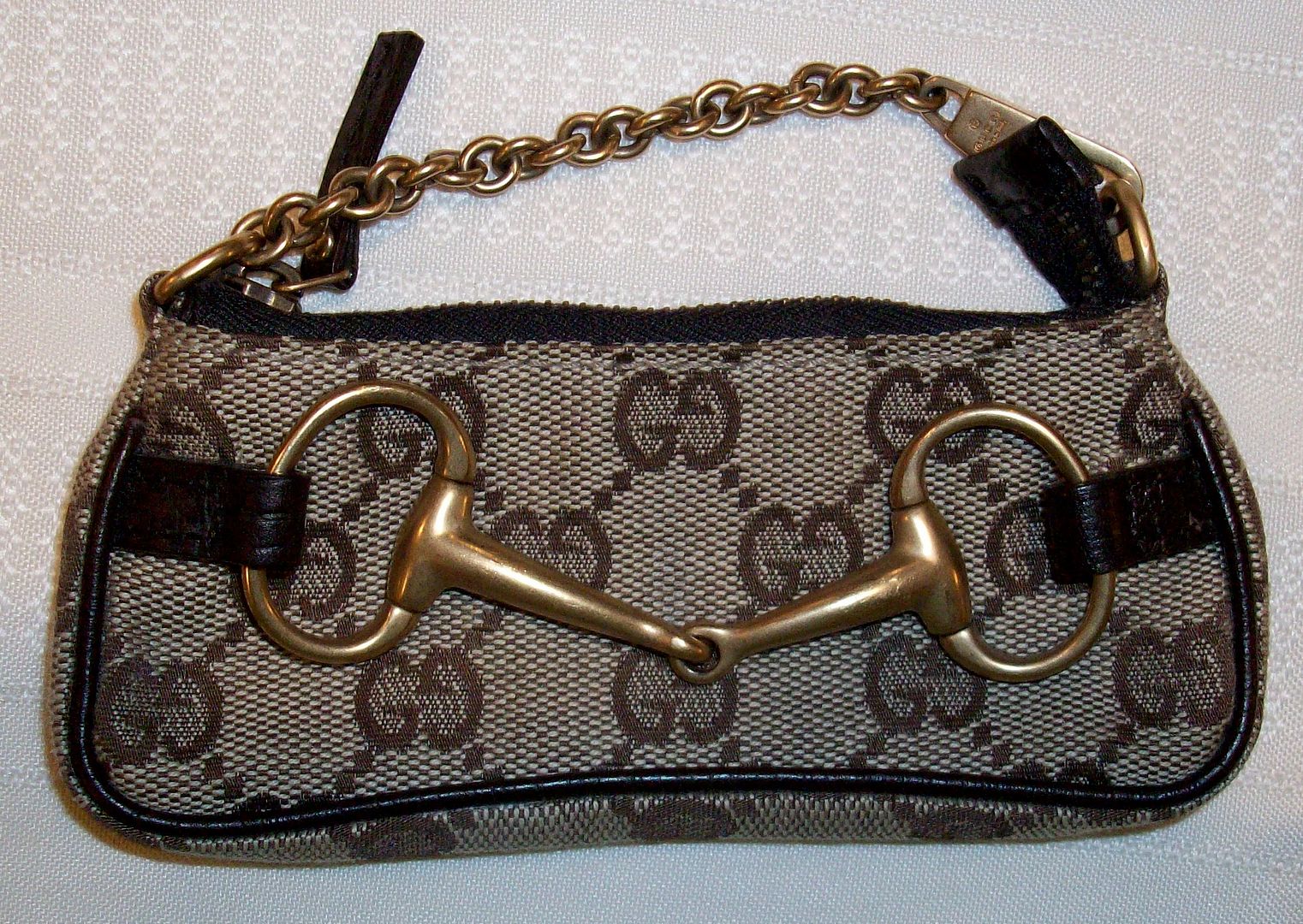 monogram coin purse front