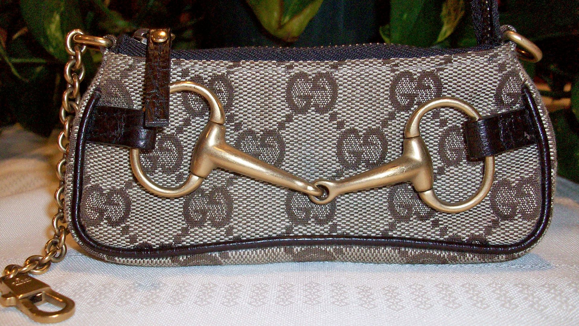 monogram coin purse front