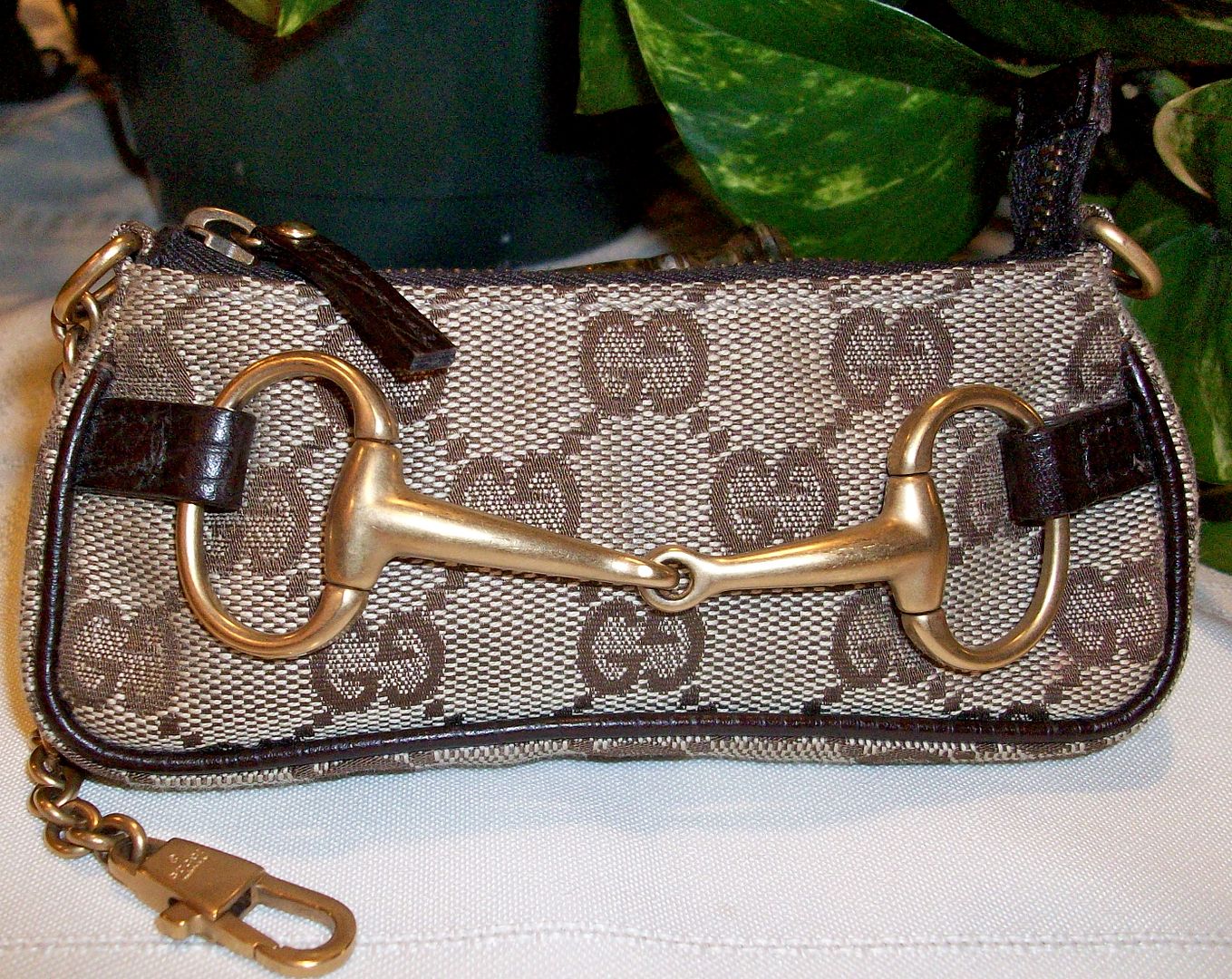 monogram coin purse front