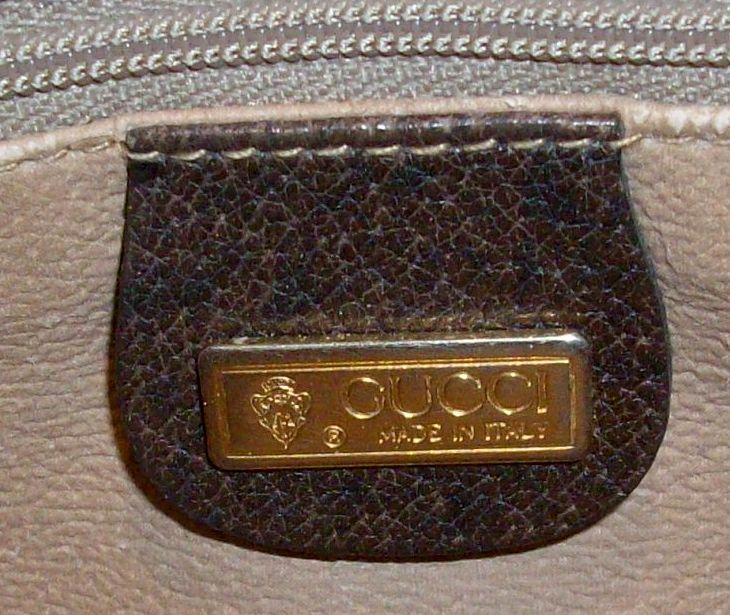 vintage gucci monogram canvas cross body shoulder bag tab 1