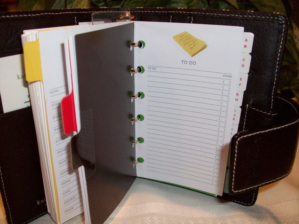 Kate Spade planner agenda Debra open 6