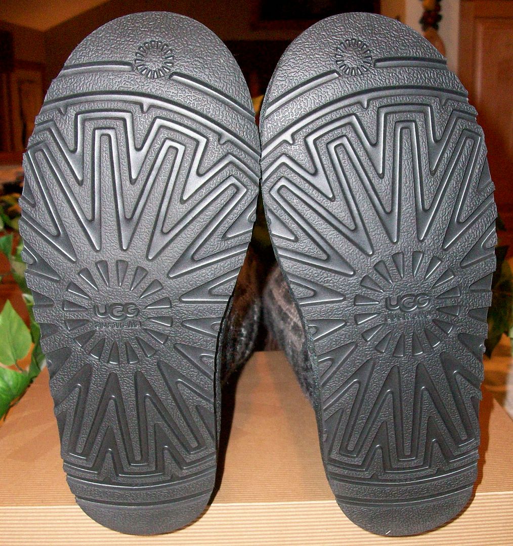 1877 plaid knit charcoal boots soles