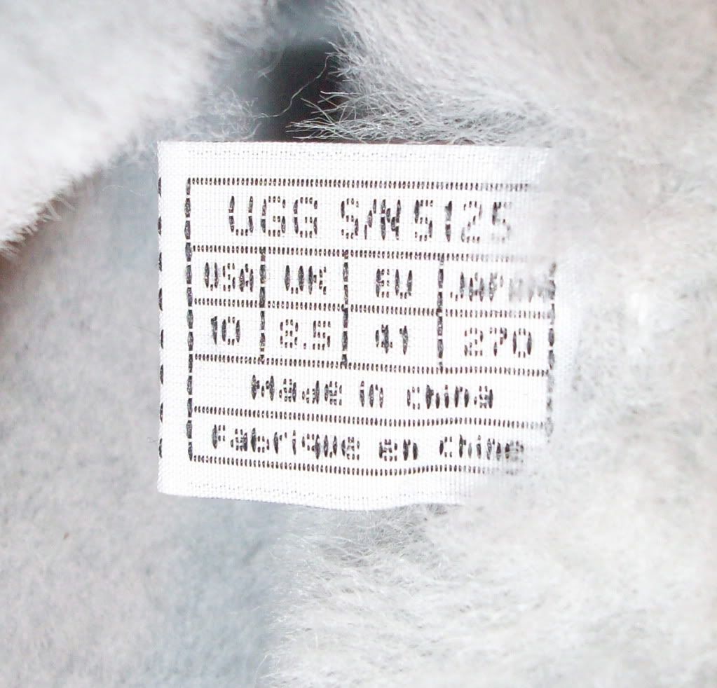 ugg coquette gray 6 tag