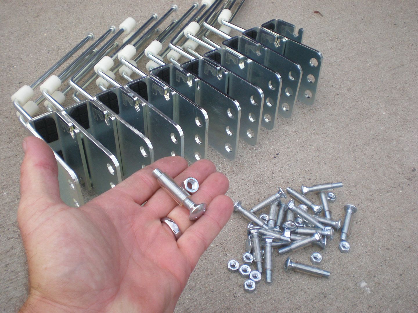 Pontoon Boat DUAL Arch Cover Support System5 SETS Winter Storage