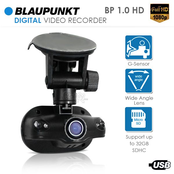 Blaupunkt BP1.0 HD 1080P Dash Cam Car Vehicle Camera DVR ...