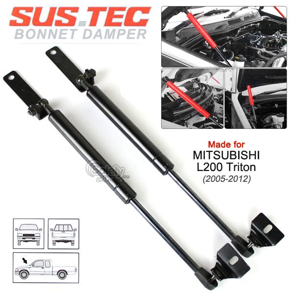 SUSTEC Front Hood Gas Strut Damper Lift Kit Mitsubishi L200