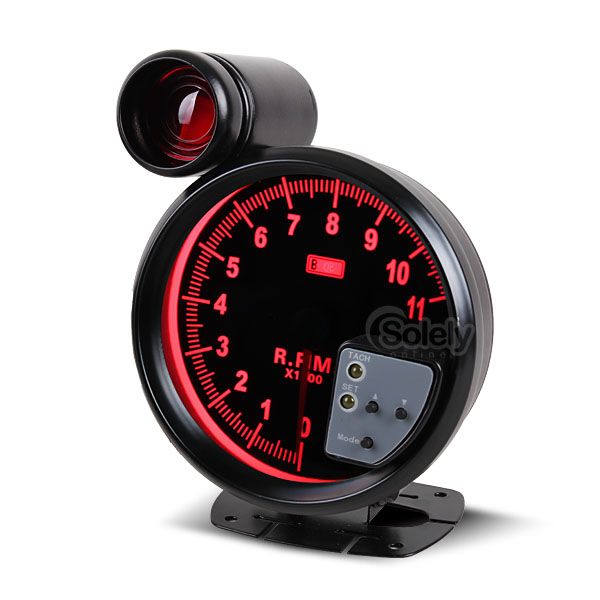 Super Slim 5 Monster Tach Revcounter Rpm Tachometer W Peak Warning