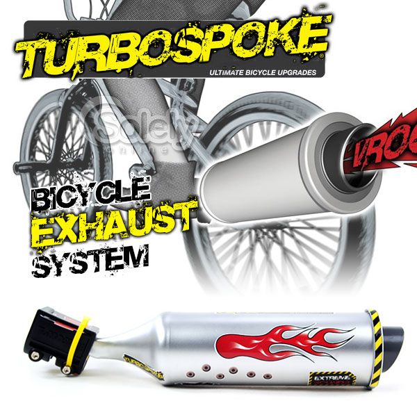 New "TURBOSPOKE" Bicycle Bike Kids Exhaust Pipe Muffler System (Universal) eBay