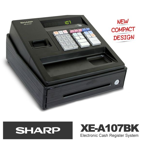 New SHARP XEA107 Black Electronic Cash Register supercede XEA102 (1