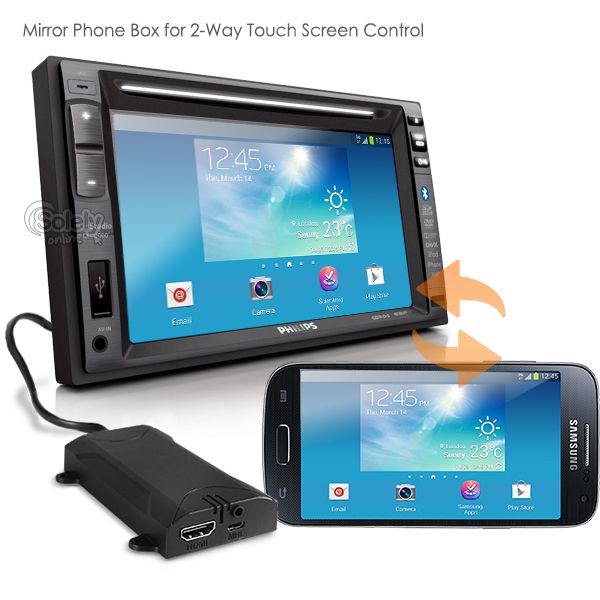 PHILIPS CED2000BT Mirror Link GPS Car DVD 7" Double DIN Headunit Stereo