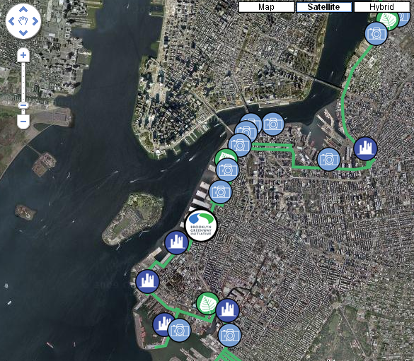 Commuter Bike Path From Red Hook to the City fresh air and green grass