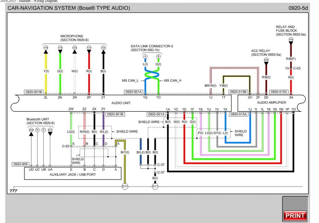 Best Place to get signal for Line out converter - Mazda 6 Forums